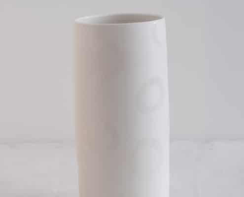 Vase textpoterie_Porzellan_mit Glasurkringel (2)