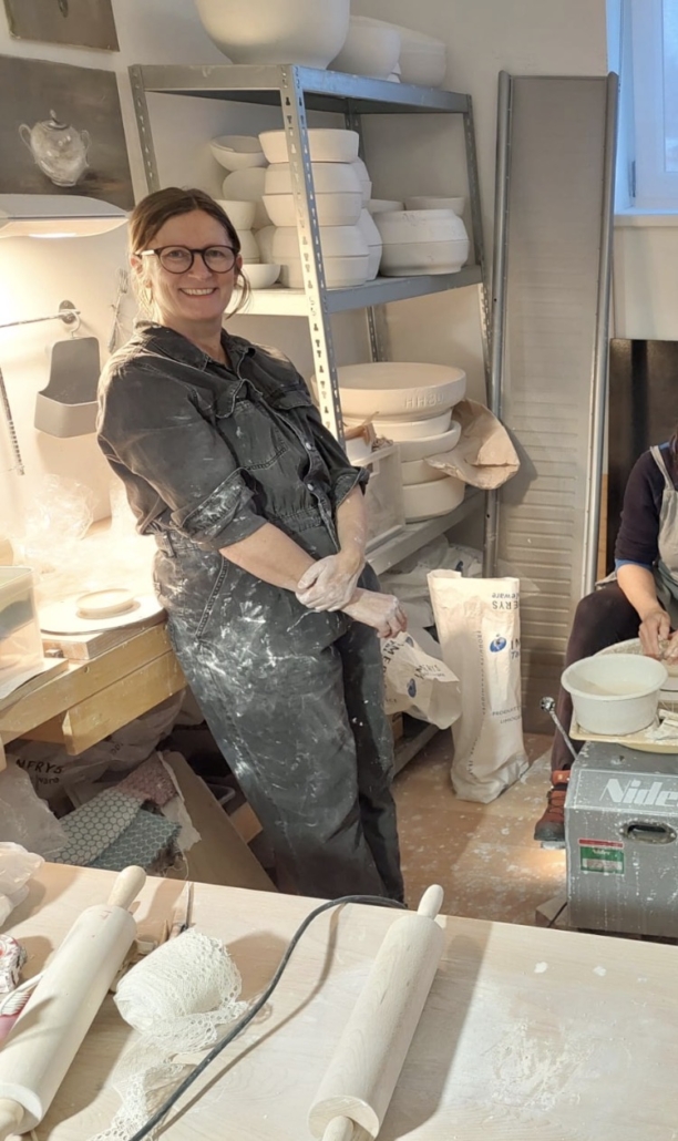 Christine Mittermayr Textpoterie workshop paperclay Paperclayworkshop im Atelier Textpoterie